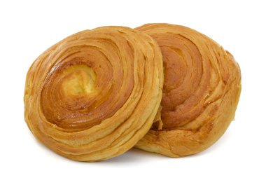 ekmek beyaz arkaplanda izole edildi