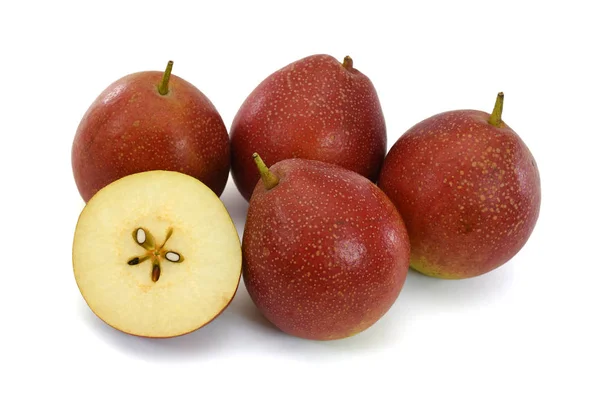 Ripe Pear Fruit Isolated White Background — Stock Photo, Image
