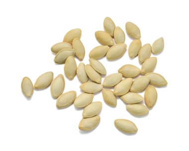 kabak tohumu beyaz arkaplanda izole