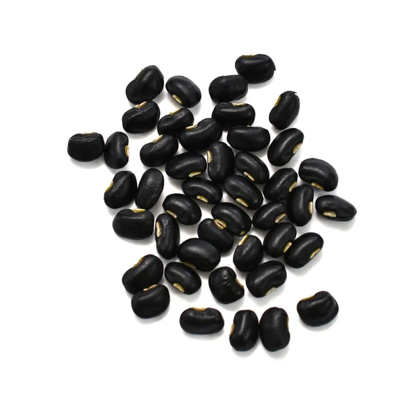 Black Beans Isolated White Background — Stock Photo, Image
