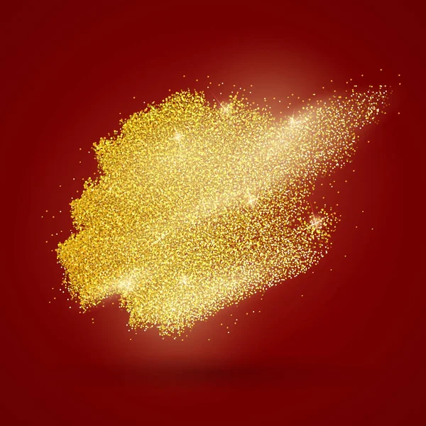 Πινέλο-χρυσό-κόκκινο — Διανυσματικό Αρχείο