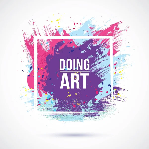 Color-Frame-Art-Blue-Violet-Pink