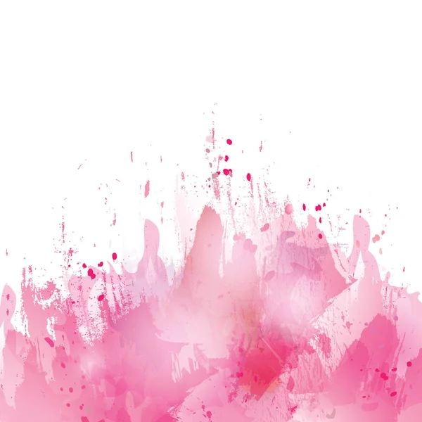 粉红飞溅-水彩 — 图库矢量图片