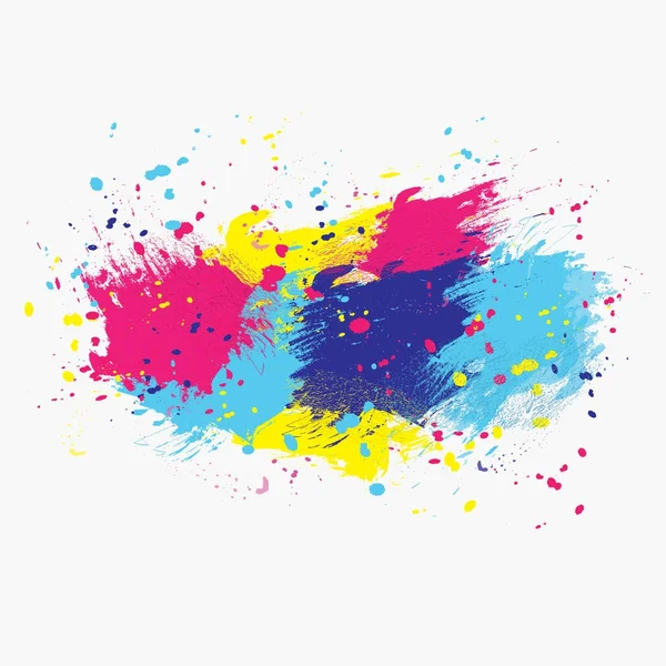 Color centro de pintura amarillo — Vector de stock