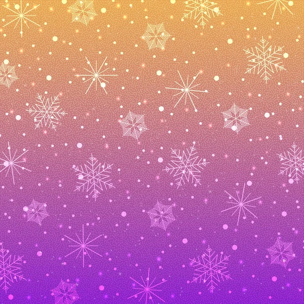 Copos de nieve-07 — Vector de stock