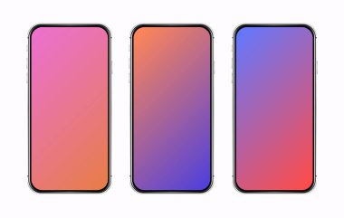 Telefon pembe ayarlı.