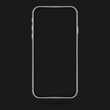 Telefon gümüş beyazı boş