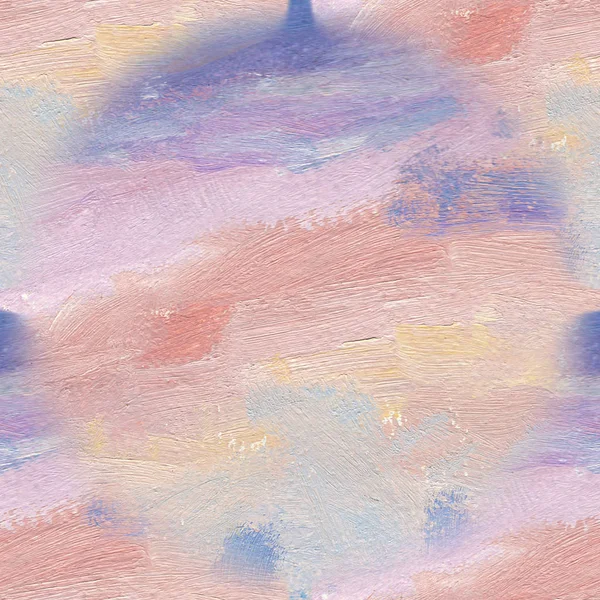 Безшовний візерунок з олійними фарбами: абстрактний фон неба, ручні картини — стокове фото