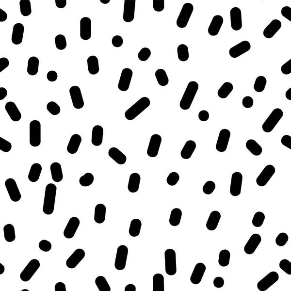 Vector naadloze patroon van monochroom geometrische. Naadloze texturen — Stockvector