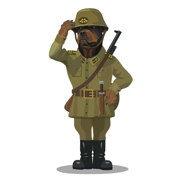 Asker köpek Rottweiler