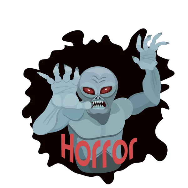 Zombiev ampire para el horror y las pesadillas — Archivo Imágenes Vectoriales