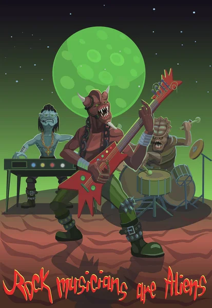 Rock müzisyenleri, enstrüman ve ses çalarak yeteneklerini göstermek için bir müzik düellosuna katıldılar.