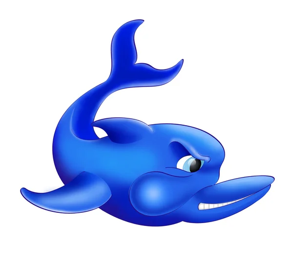 Pesce delfino blu e arrabbiato — Foto Stock