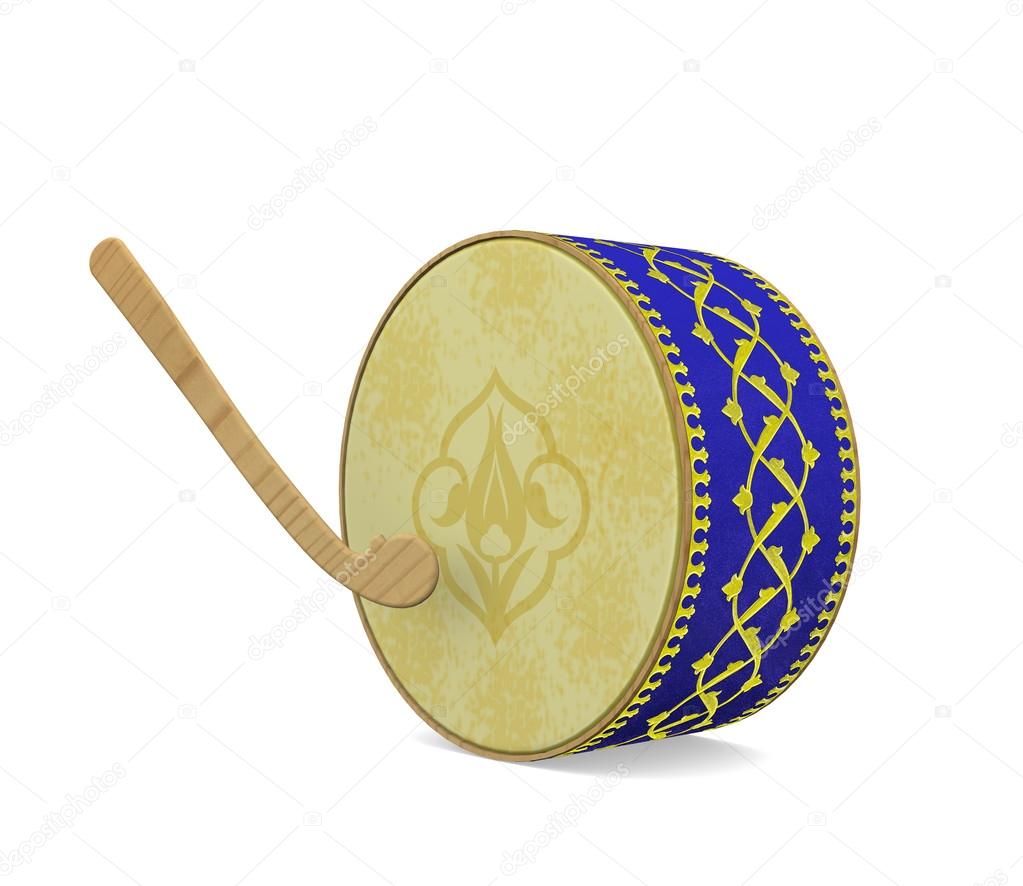 Ramadan Drum. Turkish Culture Musical Instrument. — Stock Photo