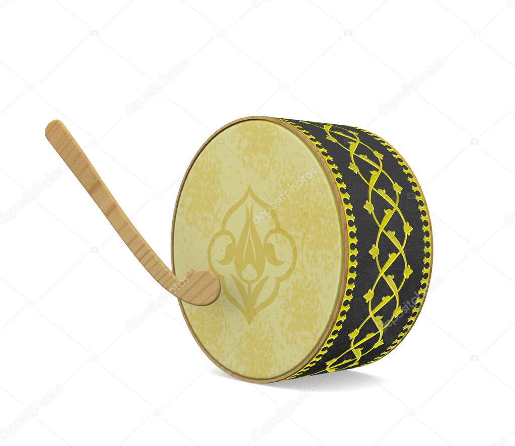 Ramadan Drum. Turkish Culture Musical Instrument.