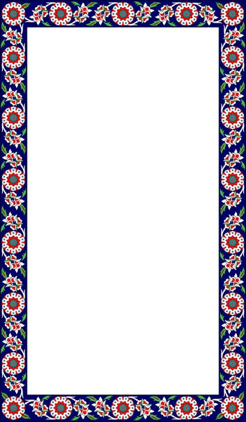 Osmanlı çini motifi çerçeve