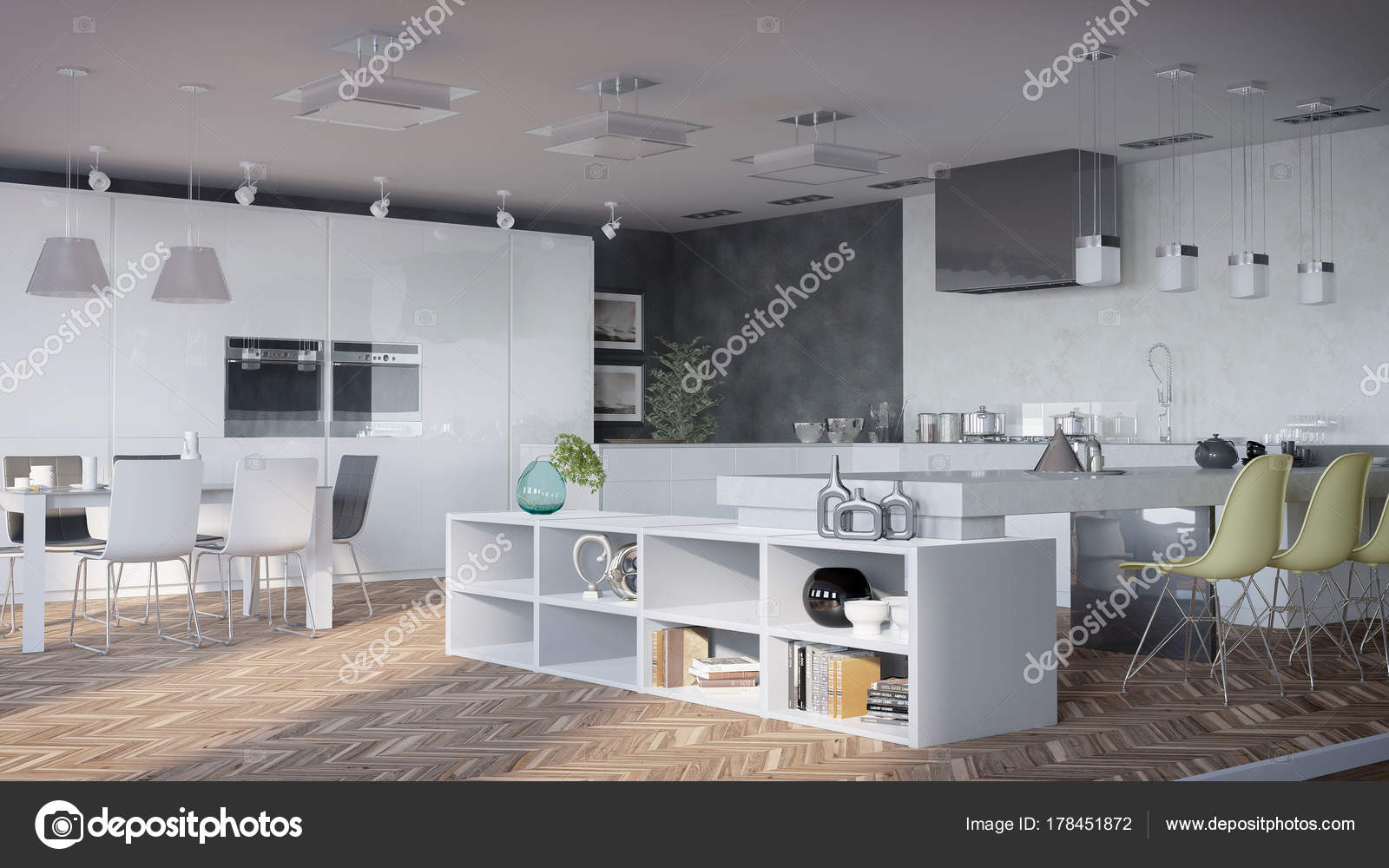 Moderne Dtudio Design Autodesk 3ds Max Vray Stockfoto C E