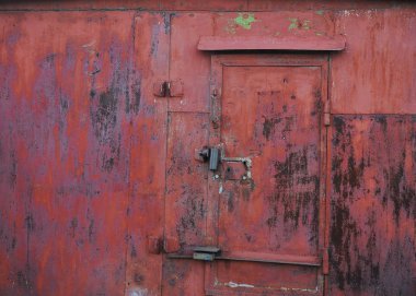 Çizikler ve çatlaklar ile pembe metal doku