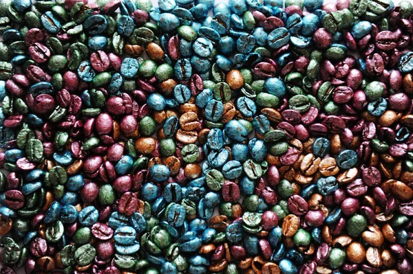 Diseño Fondo Textura Granos Café Perla Multicolor — Foto de Stock