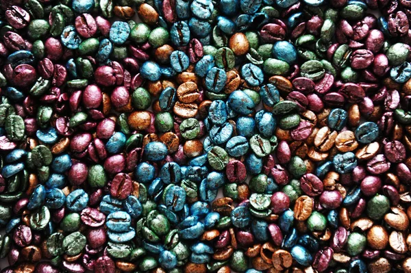 Diseño Fondo Textura Granos Café Perla Multicolor — Foto de Stock