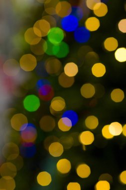 Güzel renkli bokeh ile Noel arka plan.