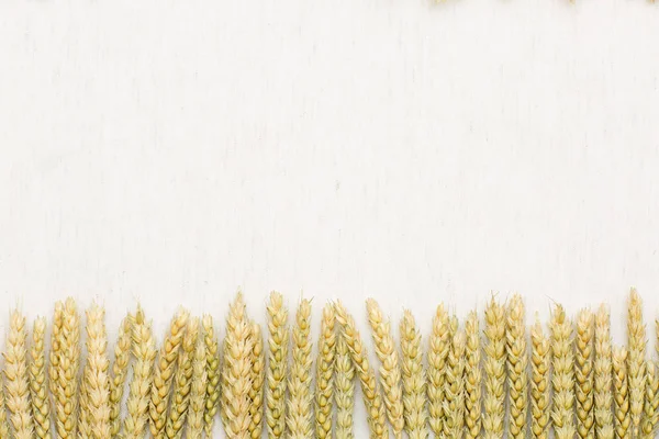 Přírodní pozadí, pšenice a lněné tkaniny. — Stock fotografie