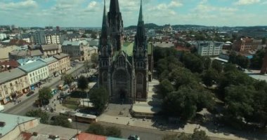 Havadan görünümü Katedrali. Yunan Katolik tapınaklar