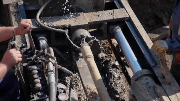 Horizontal Directional Drill — Stock Footage Horizontal Directional Drill Royalty Free Stock Footage