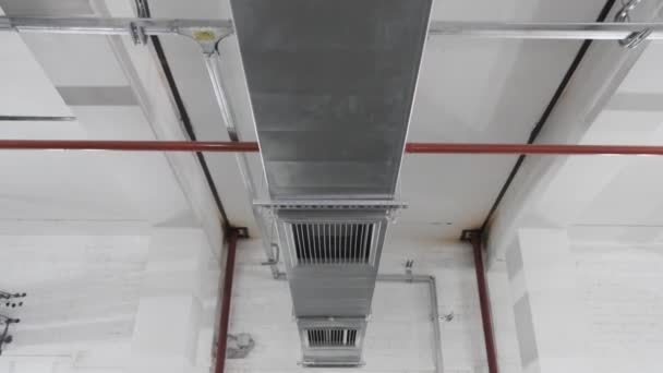 Bouw ventilatiesysteem — Stockvideo