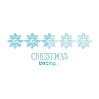 Noel yüklemesi. Mektup. Kar taneleri. İzole vektör nesnesi.