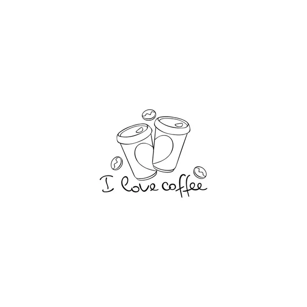 Tea Time Cute Hand Drawn Doodle Lettering Label Art Poster — Stock ...