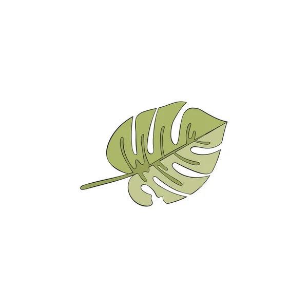 Тропические Растения Ветки Листьями Изолированный Векторный Объект Белом Фоне — стоковый вектор