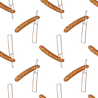 Düz jilet. Kusursuz vektör deseni (arkaplan).