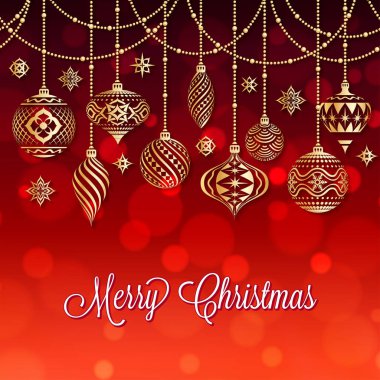 vektör Noel tebrik kartı