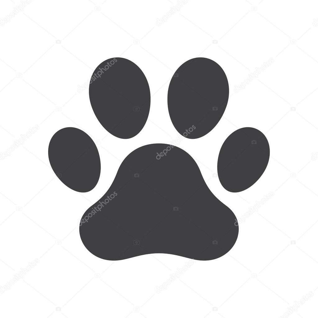 Vector dog paw print