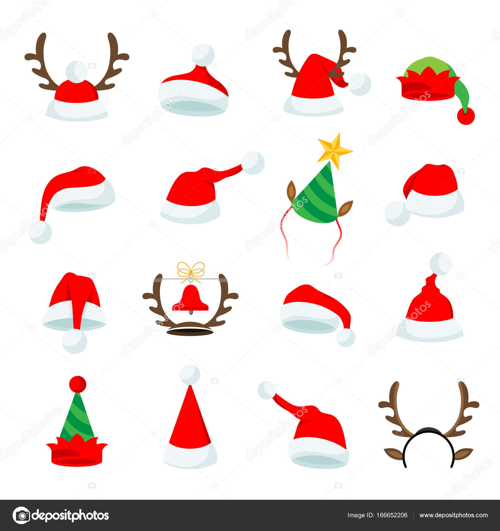 Vector Christmas Hats Illustrations Stock Vector C Pingebat