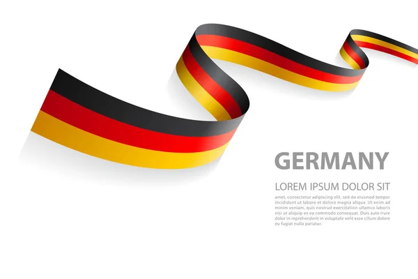 Vector Banner with Germany Flag colors — Stock Vector