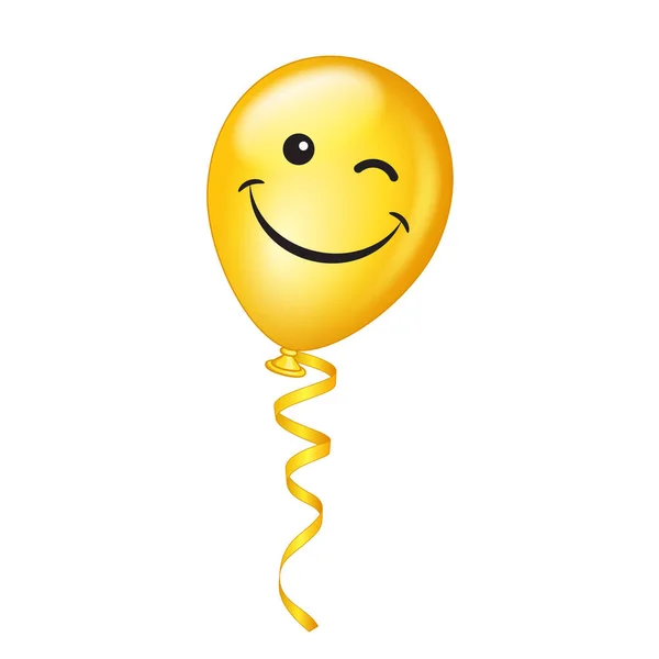 Vector blinkande emoji ballong — Stock vektor
