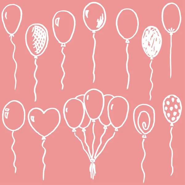Serbest çizilmiş karikatür balonlar kümesi