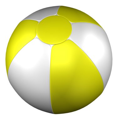 Plaj topu. 3D render.