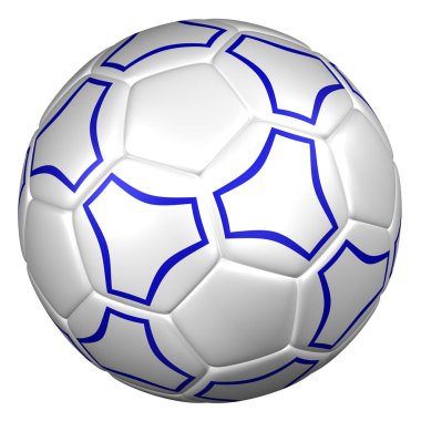 Futbol topu. 3D render.