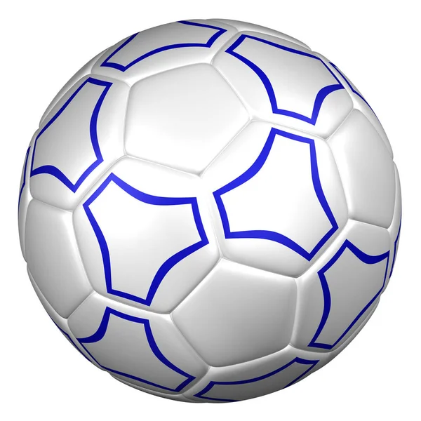 Fotboll. 3D-rendering. — Stockfoto