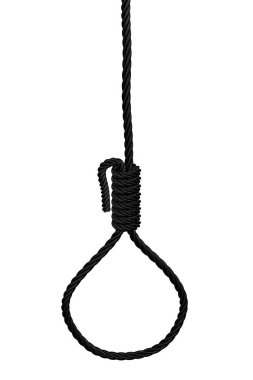 Kavram: darağacı. 3D render.