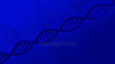 DNA molekülünün arkanı dön. 3D render.