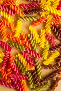 Pişmemiş makarna arka plan, portre