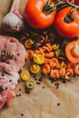 makarna boyaları pasta.natural yemek pasta.process için malzemeler