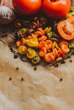 makarna boyaları pasta.natural yemek pasta.process için malzemeler