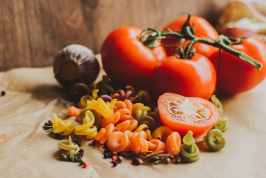 makarna boyaları pasta.natural yemek pasta.process için malzemeler