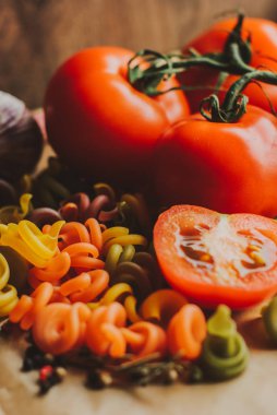 makarna boyaları pasta.natural yemek pasta.process için malzemeler