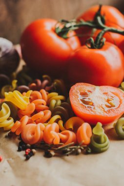 makarna boyaları pasta.natural yemek pasta.process için malzemeler